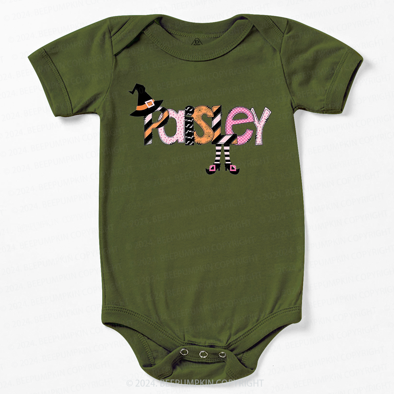 Personalized Halloween Cute Name  Baby Bodysuits 