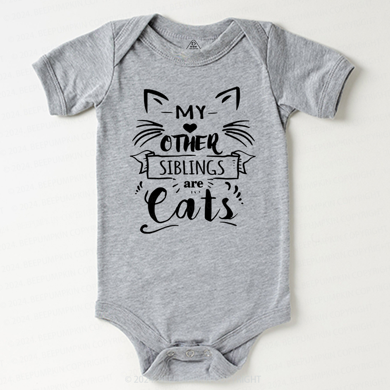 My Other Siblings Are Cats Baby Bodysuit 