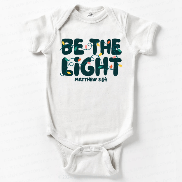 Be the Light Christmas Baby Bodysuit
