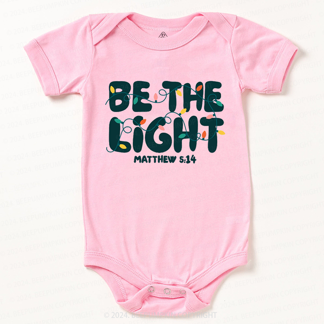 Be the Light Christmas Baby Bodysuit
