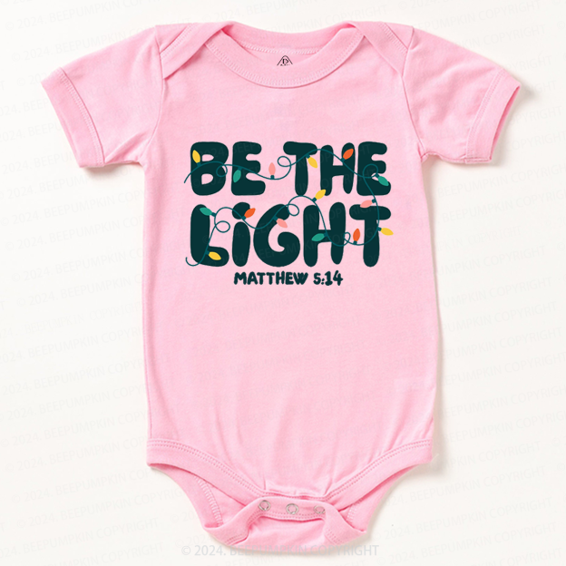 Be the Light Christmas Baby Bodysuit