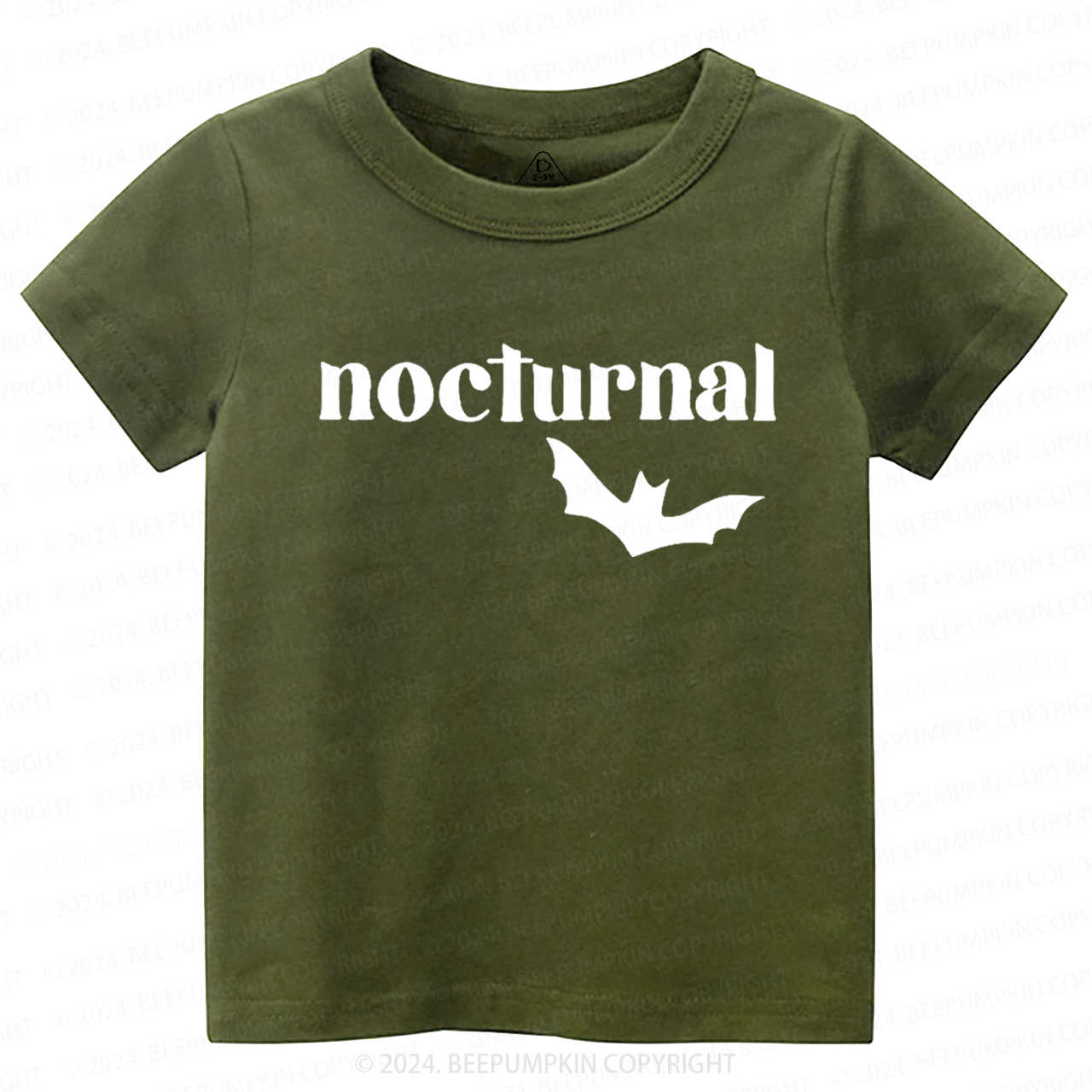 Nocturnal Halloween Bat Toddler&Kids Tees 
