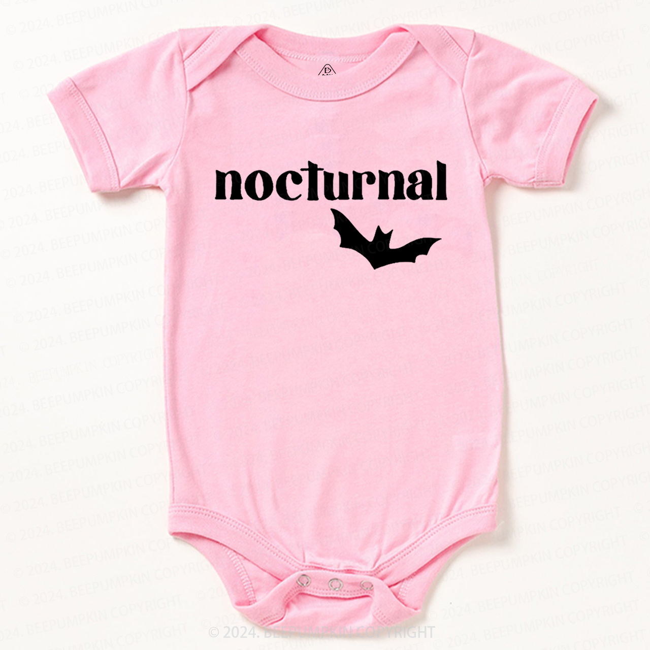 Nocturnal Halloween Bat Baby Bodysuits 