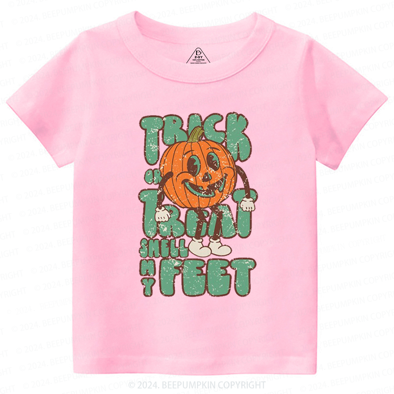 Trick Or Treat Smell My Feet Toddler&Kids Tees 