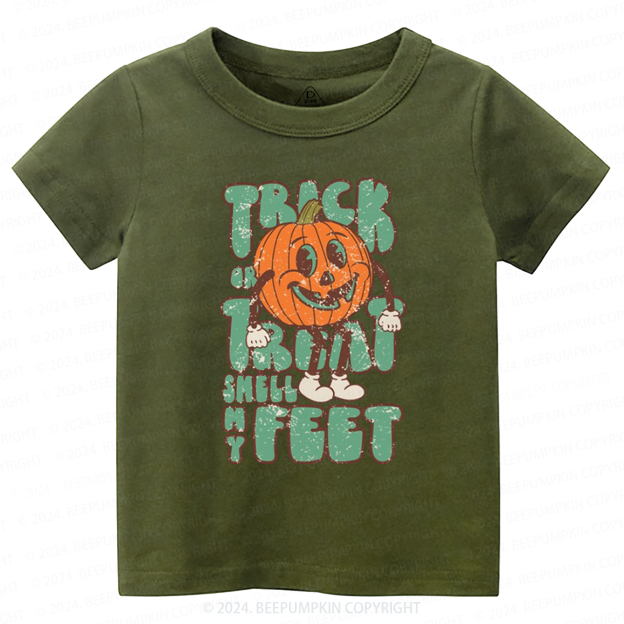 Trick Or Treat Smell My Feet Toddler&Kids Tees 