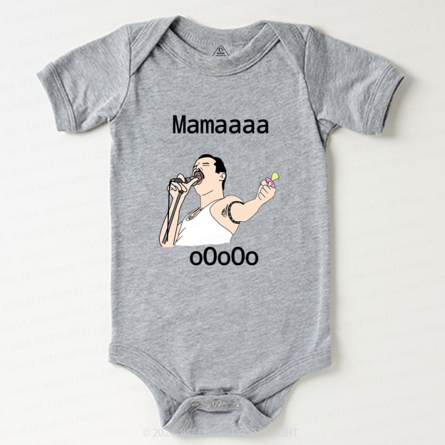 Funny Shout Mama Ooo Baby Bodysuit 8
