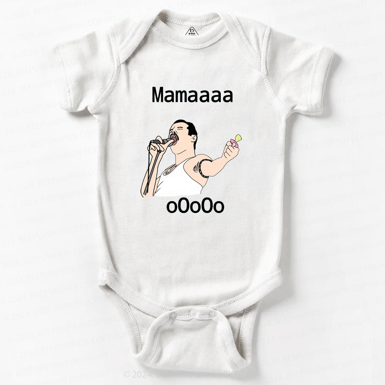 Funny Shout Mama Ooo Baby Bodysuit 8