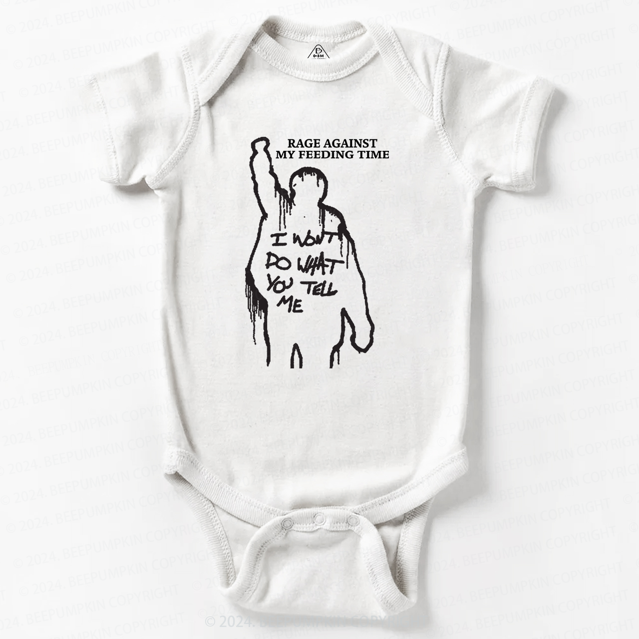 Rage Against My Feeding Time Baby Bodysuit 7