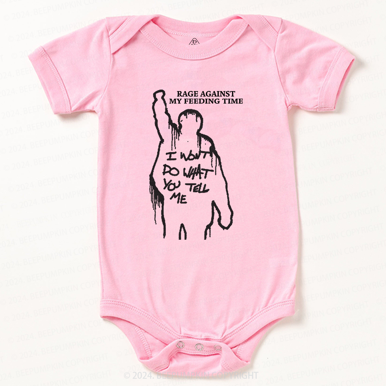 Rage Against My Feeding Time Baby Bodysuit 7