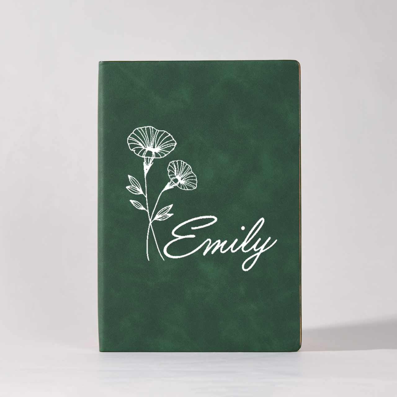 Personalized Birth Flower And Name Notebook