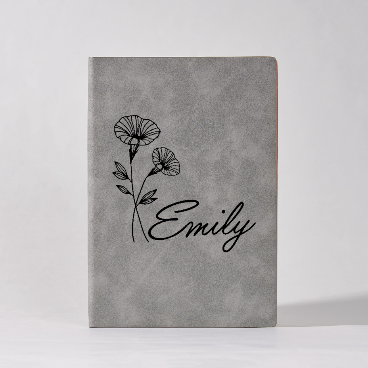 Personalized Birth Flower And Name Notebook