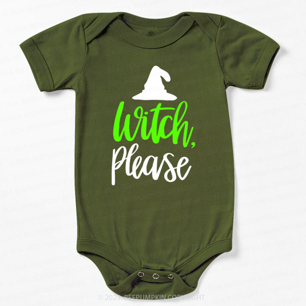 Witch Please Halloween Baby Bodysuits 