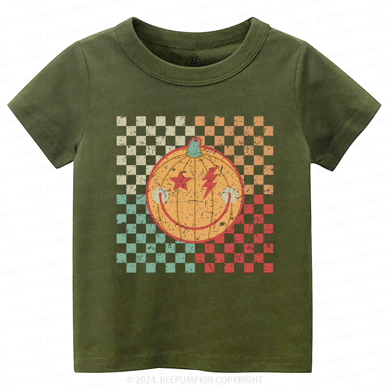 Retro Lightning Bolt Halloween Toddler&Kids Tees 