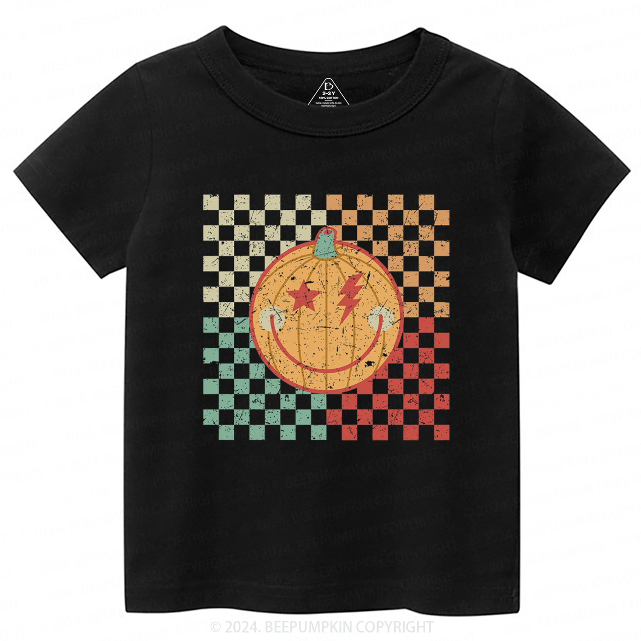 Retro Lightning Bolt Halloween Toddler&Kids Tees 