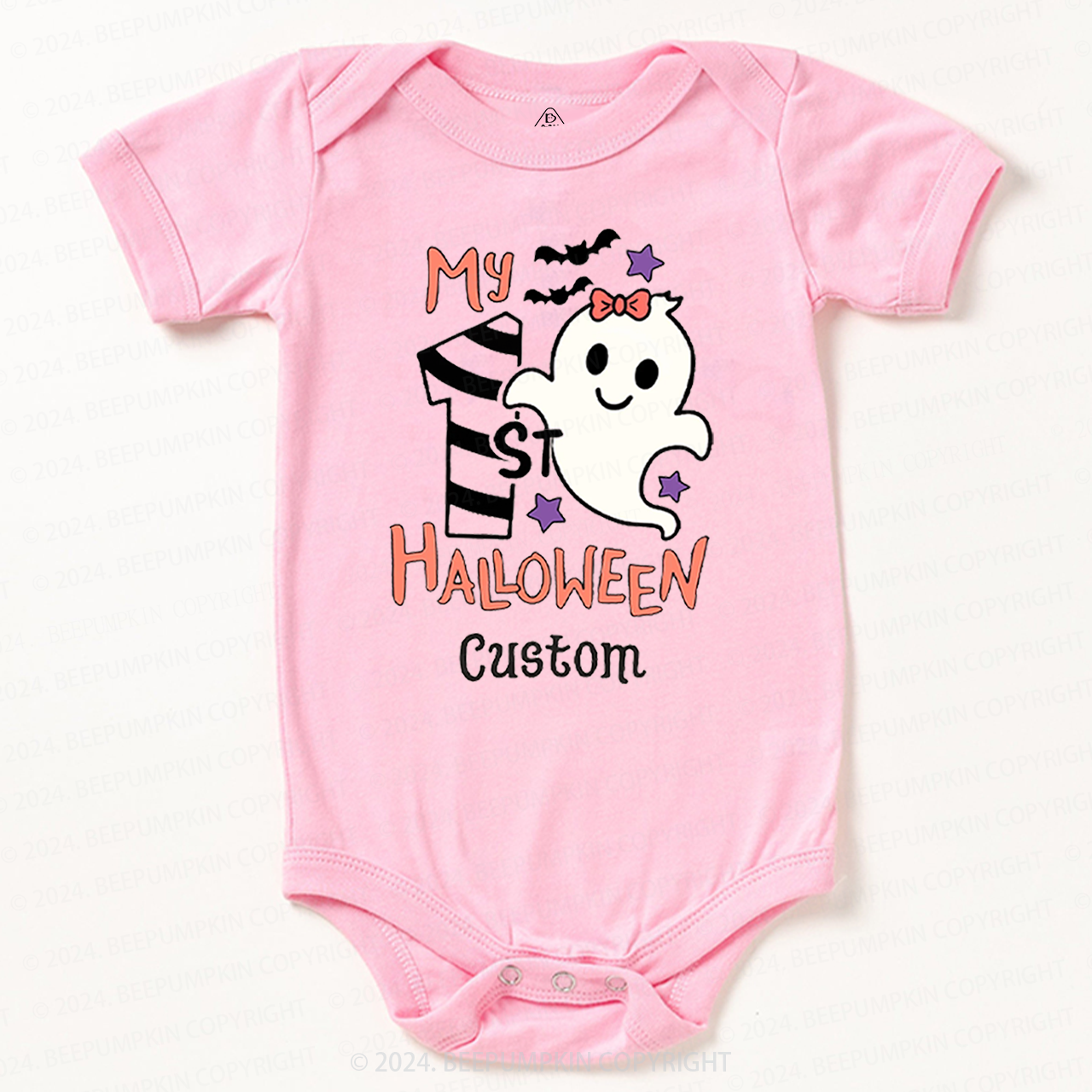 Personalised My 1st Halloween Trick Treat Baby Bodysuits 