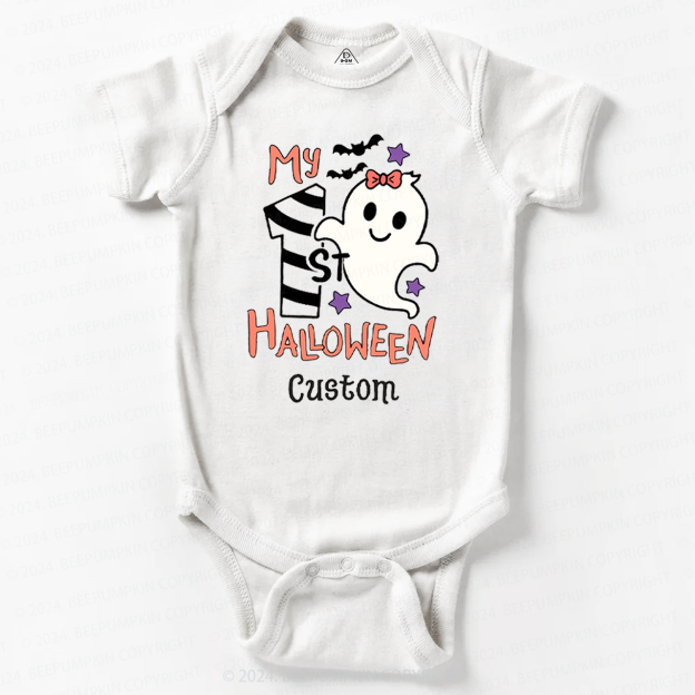Personalised My 1st Halloween Trick Treat Baby Bodysuits 