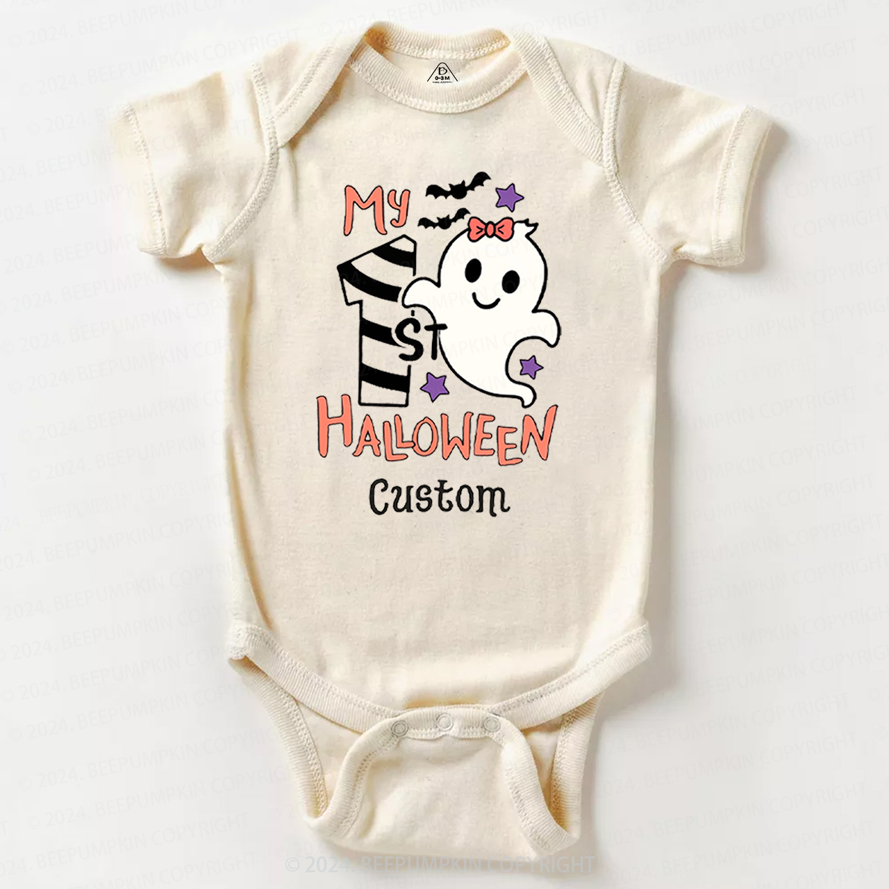 Personalised My 1st Halloween Trick Treat Baby Bodysuits 