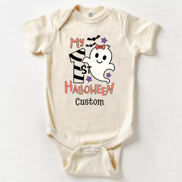 Personalised My 1st Halloween Trick Treat Baby Bodysuits 