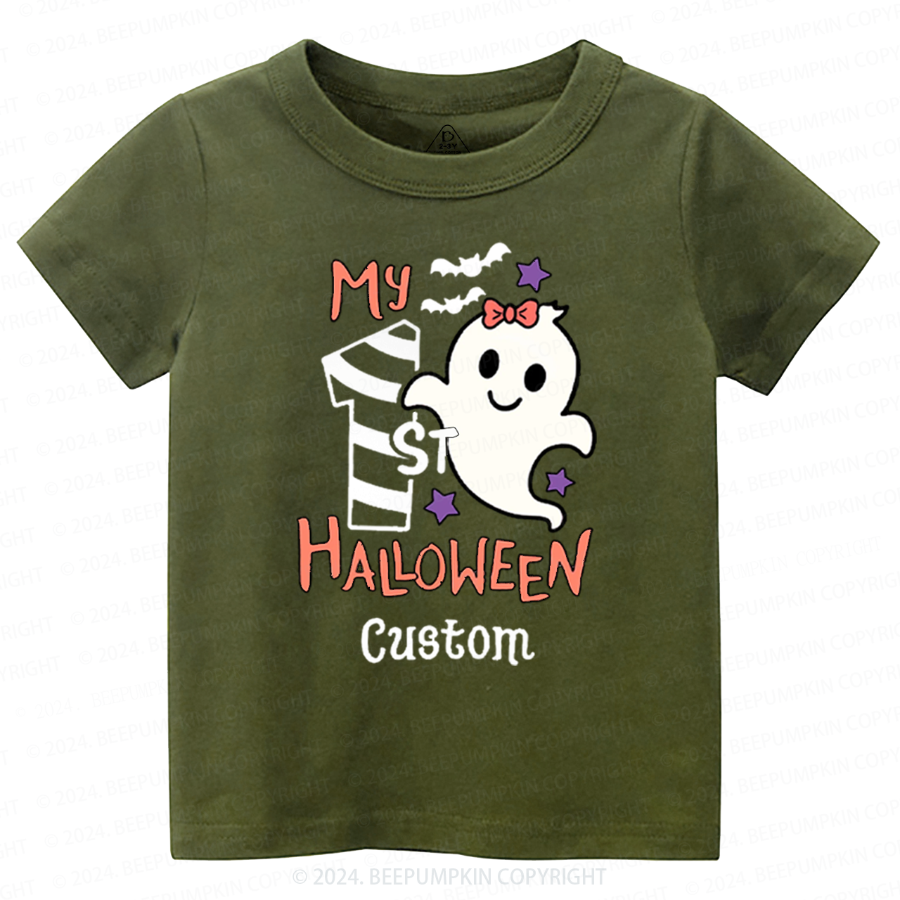 Personalised My 1st Halloween Trick Treat Toddler&Kids Tees 