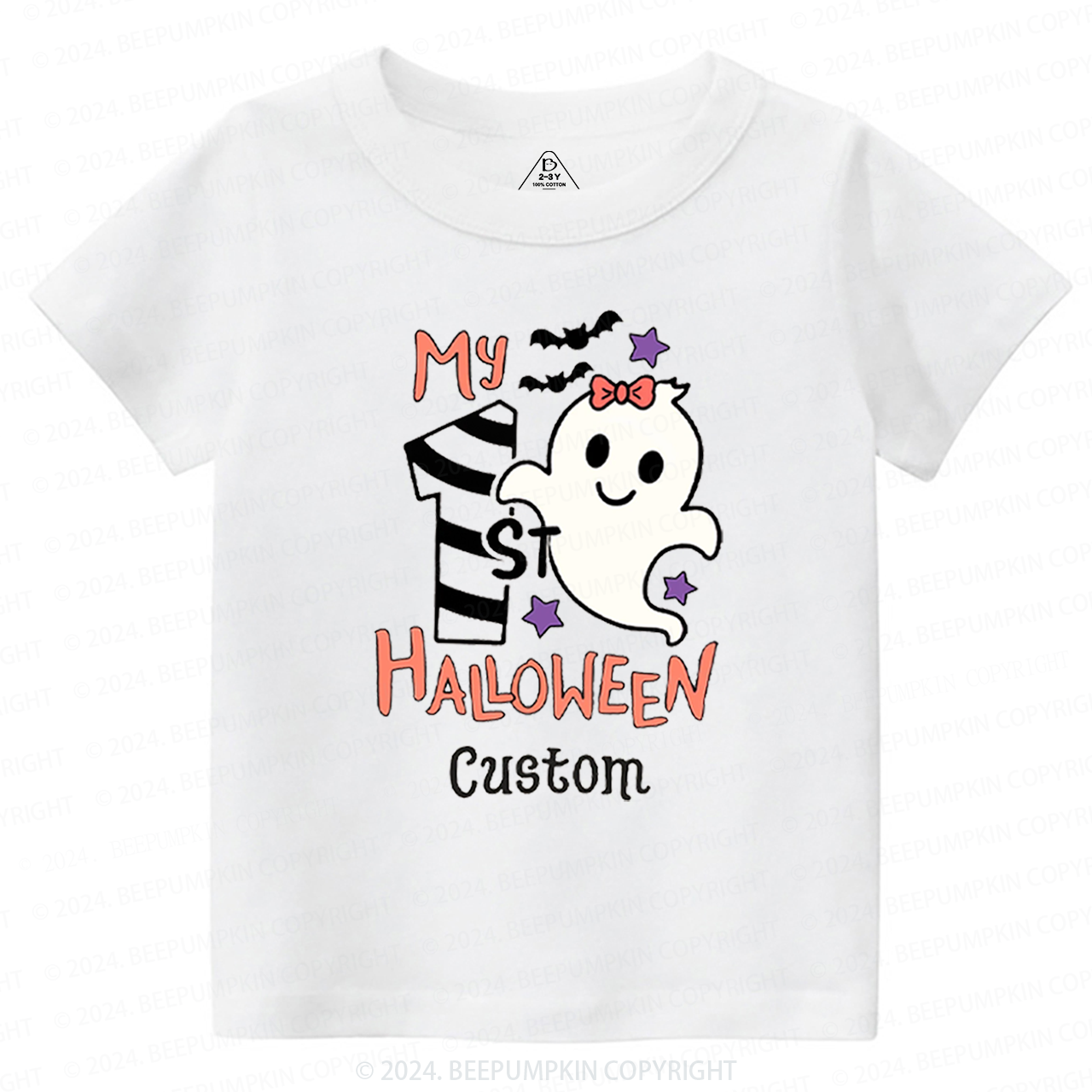 Personalised My 1st Halloween Trick Treat Toddler&Kids Tees 