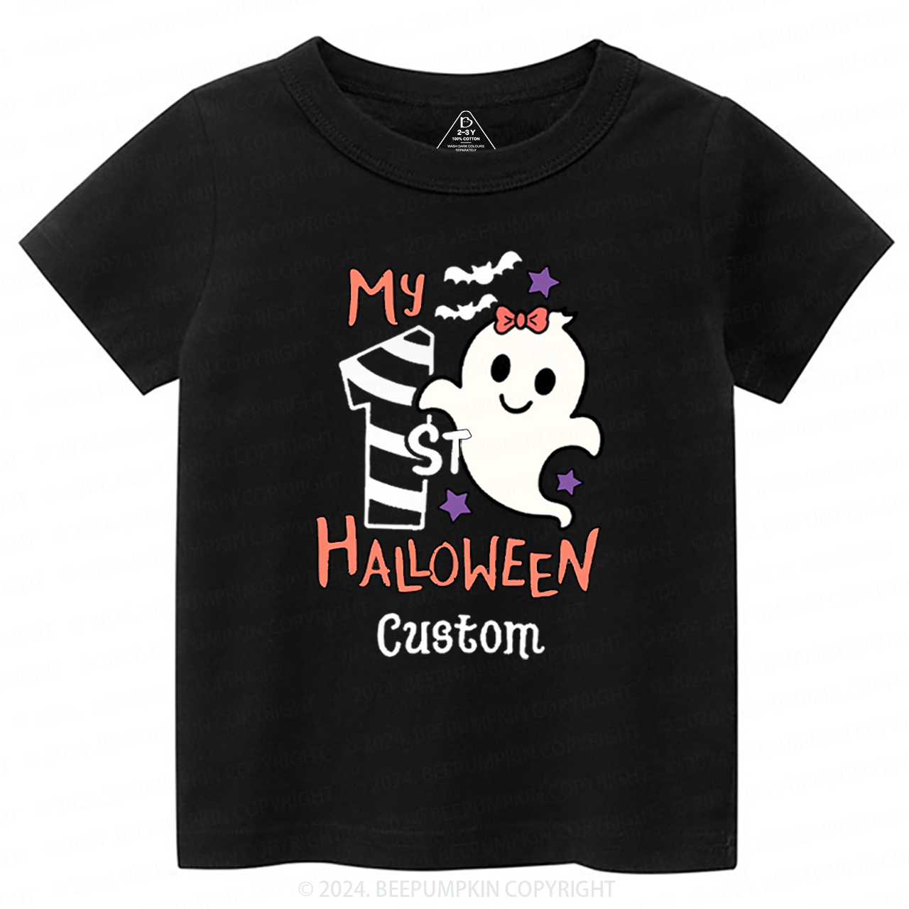 Personalised My 1st Halloween Trick Treat Toddler&Kids Tees 