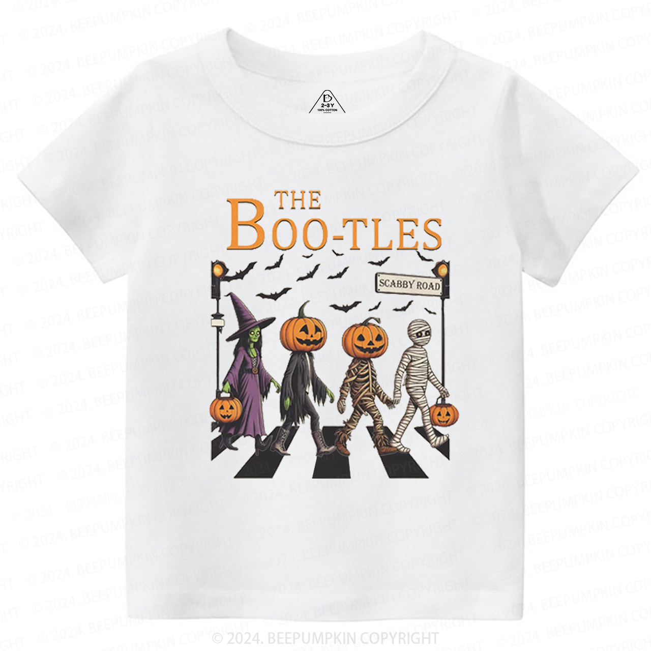 Walking Pumpkin Halloween Toddler&Kids Tees 