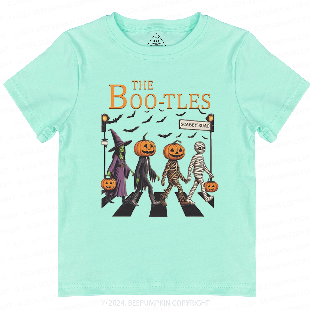Walking Pumpkin Halloween Toddler&Kids Tees 
