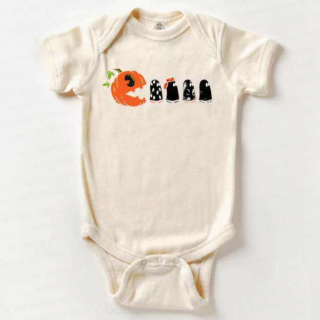 Funny Pumpkin Ghost Halloween Baby Bodysuits 