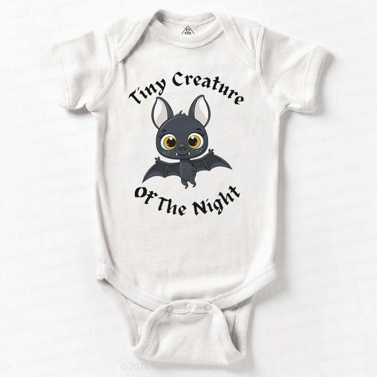 Tiny Creature Of The Night Halloween Baby Bodysuits 