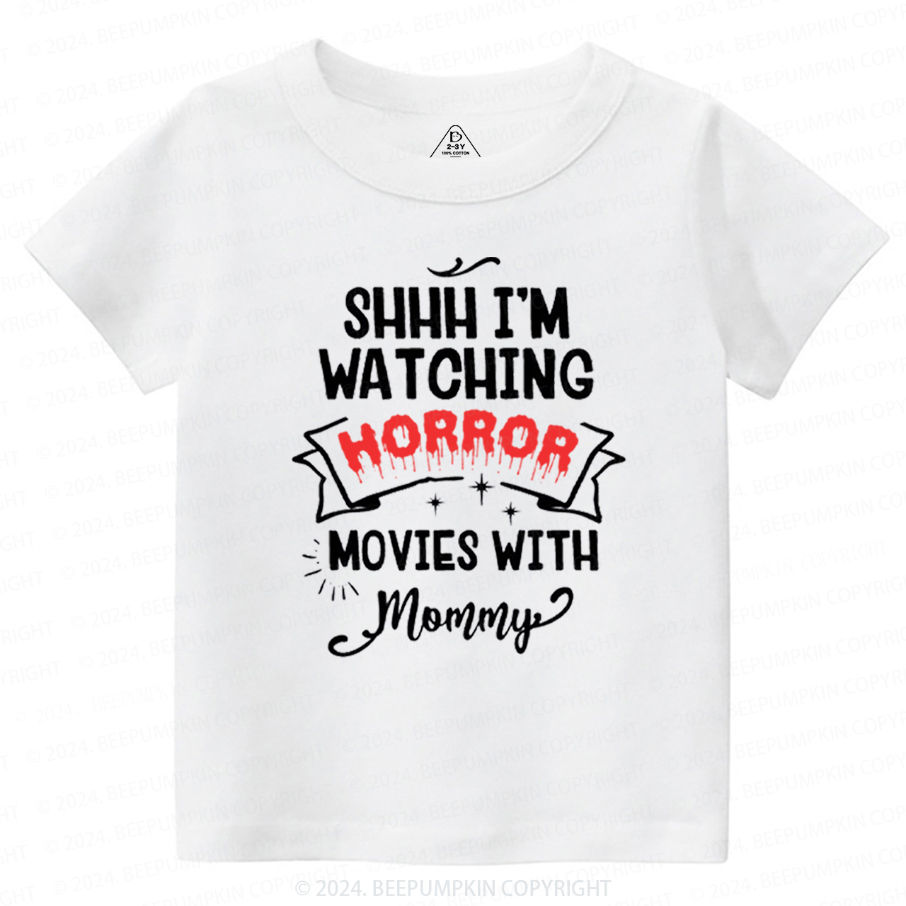 Personalized Watch Horror Movies With XXX Toddler&Kids Tees 7