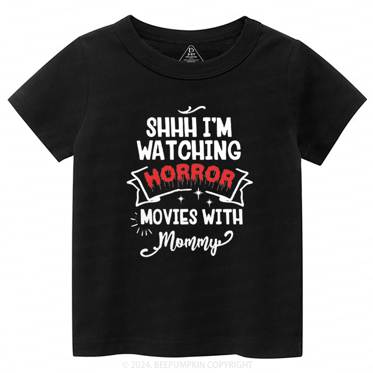Personalized Watch Horror Movies With XXX Toddler&Kids Tees 7