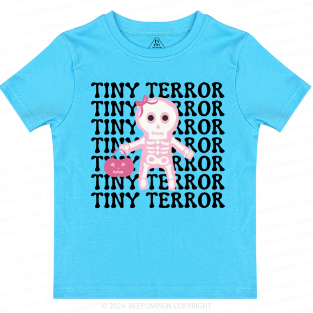 Tiny Terror Pink Halloween Toddler&Kids Tees 