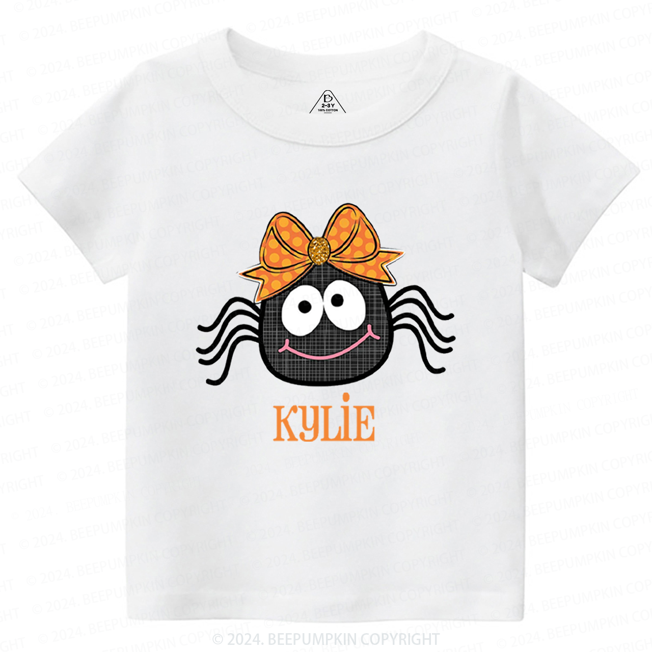  Personalized Halloween Spider Toddler&Kids Tees 