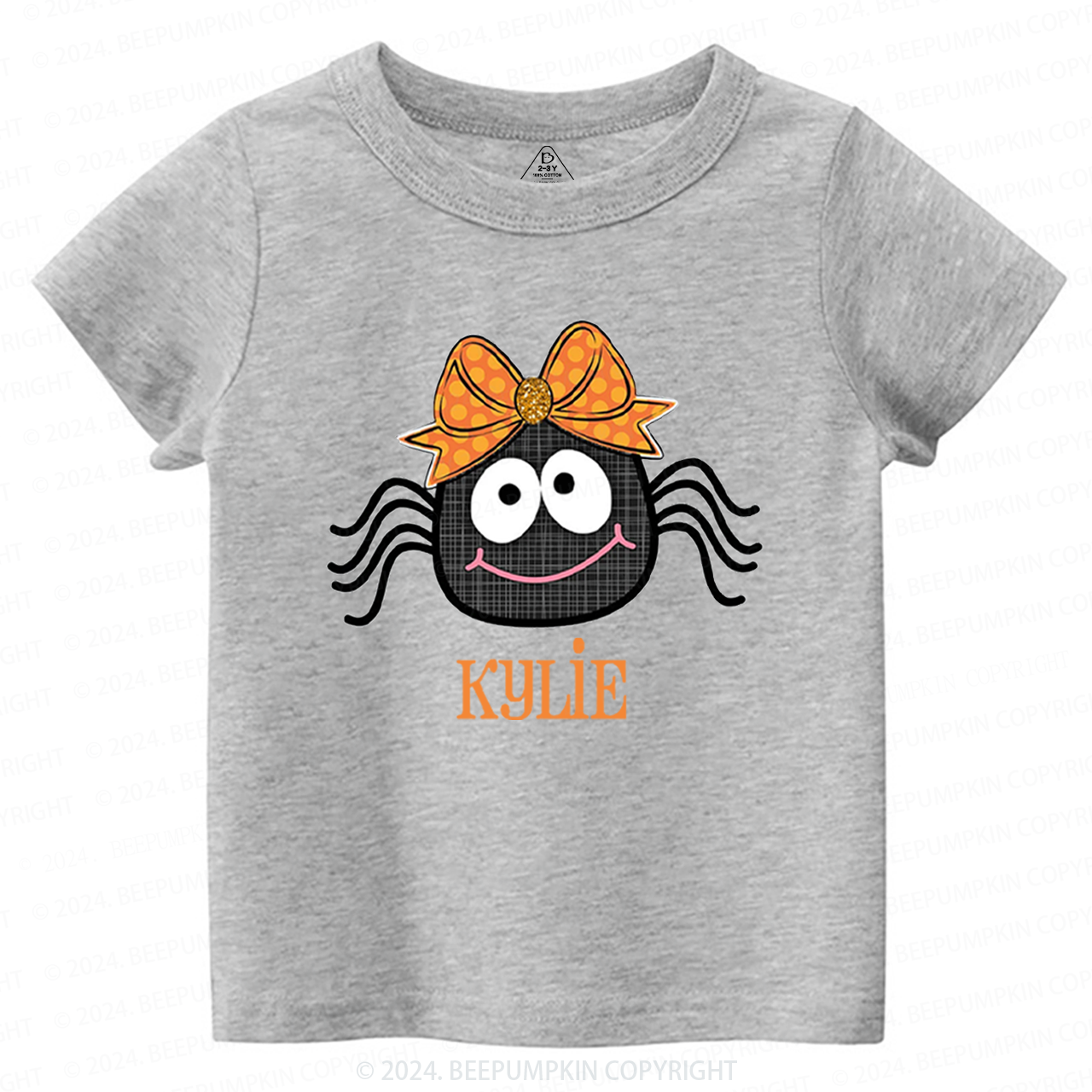  Personalized Halloween Spider Toddler&Kids Tees 