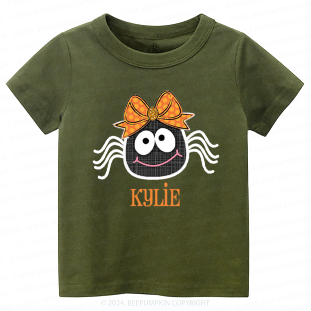  Personalized Halloween Spider Toddler&Kids Tees 