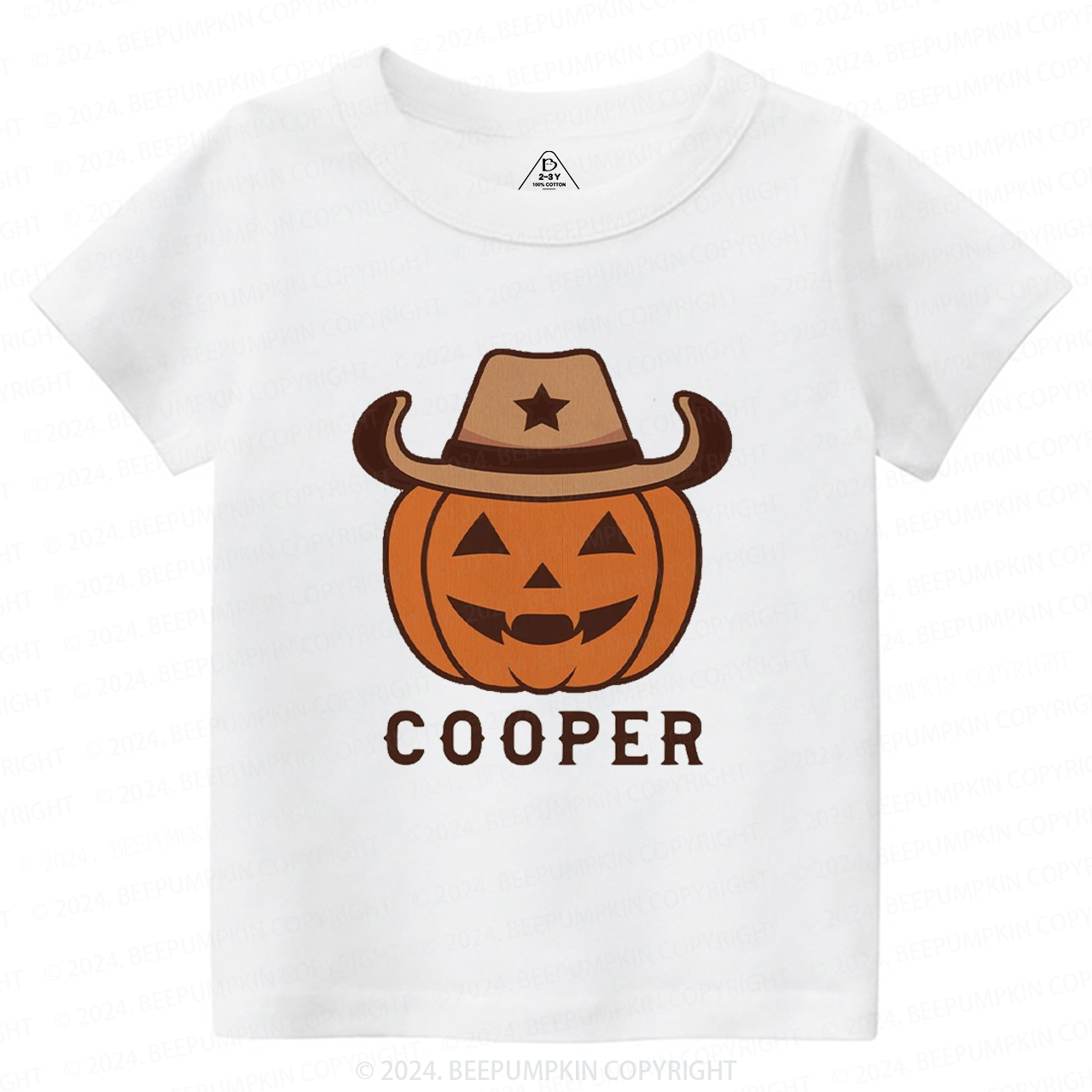 Personalized Vintage Halloween Rodeo Toddler&Kids Tees 