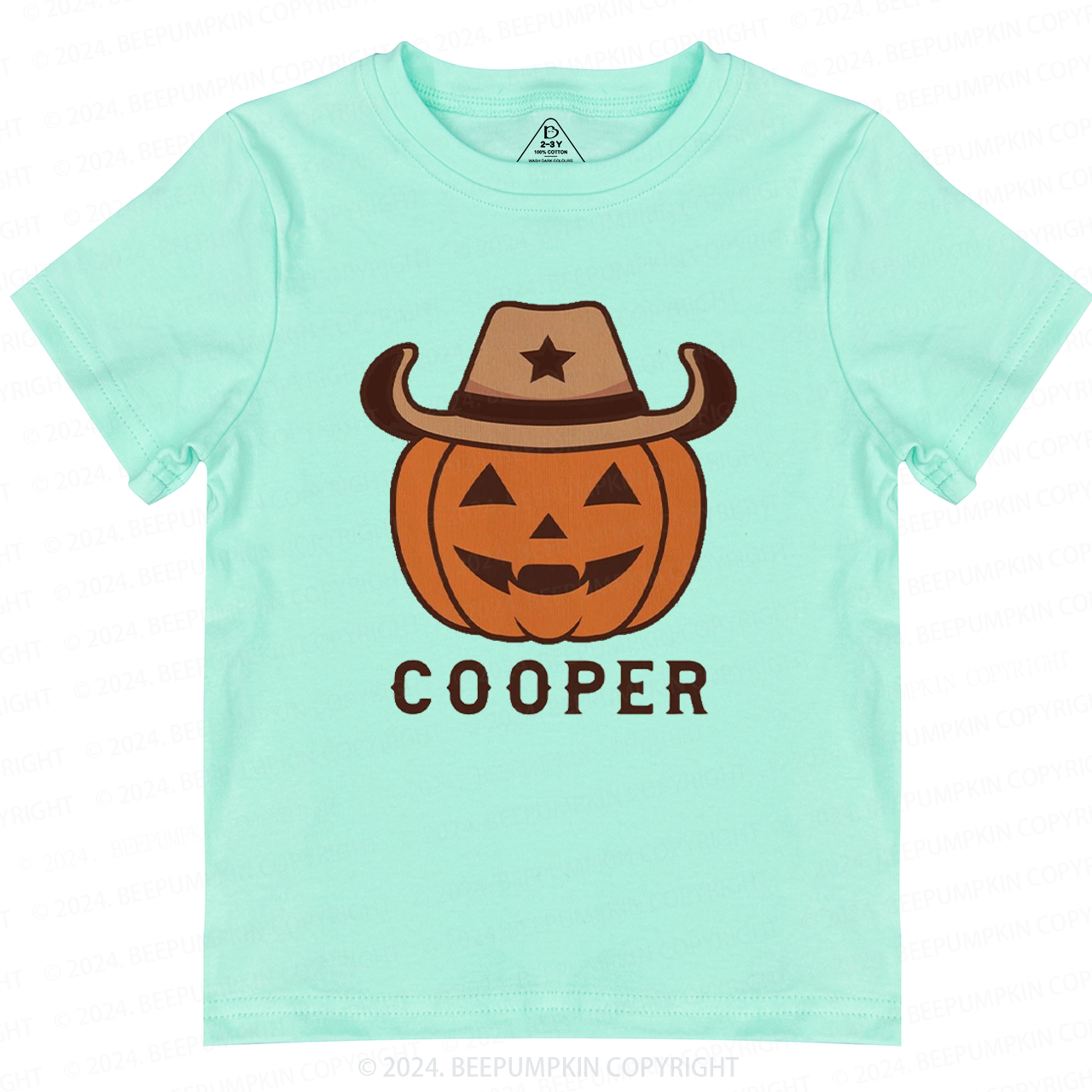 Personalized Vintage Halloween Rodeo Toddler&Kids Tees 