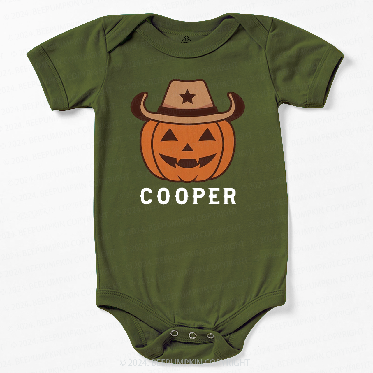 Personalized Vintage Halloween Rodeo Baby Bodysuits 