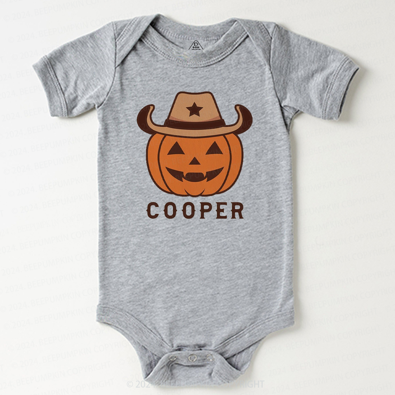 Personalized Vintage Halloween Rodeo Baby Bodysuits 