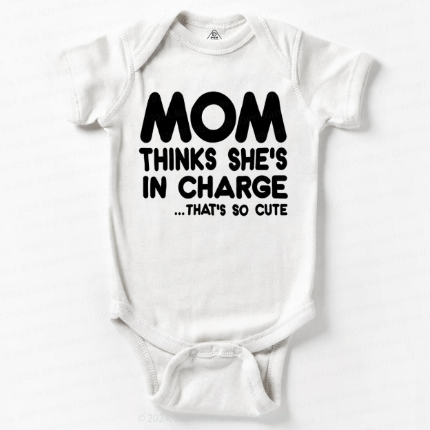 Mom In Charge Bodysuit For Baby 7