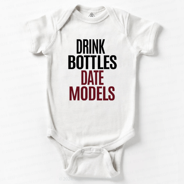 Drink Bottles Date Models Bodysuit For Baby 7