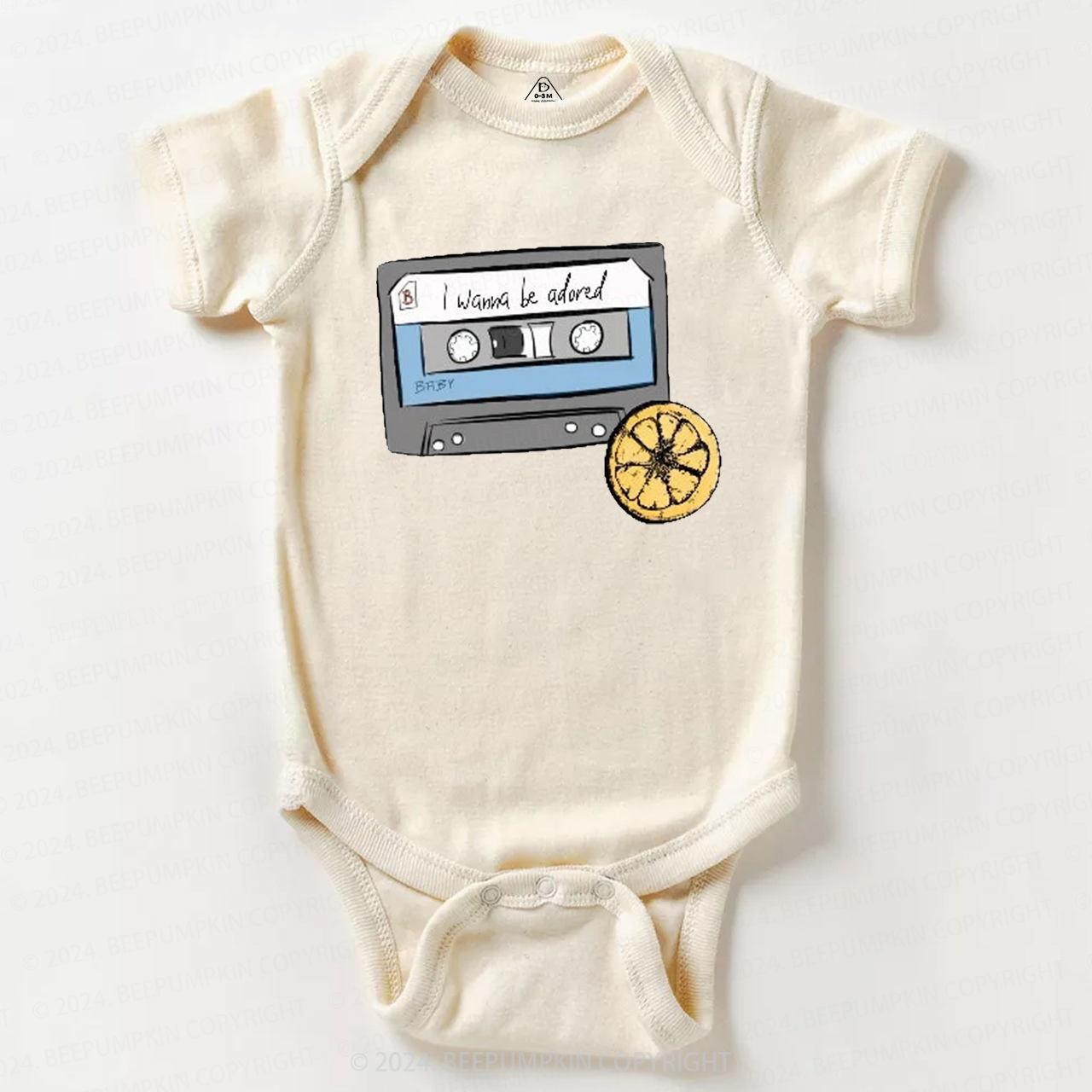  Cassette Tape Rock Music Baby Bodysuit 8