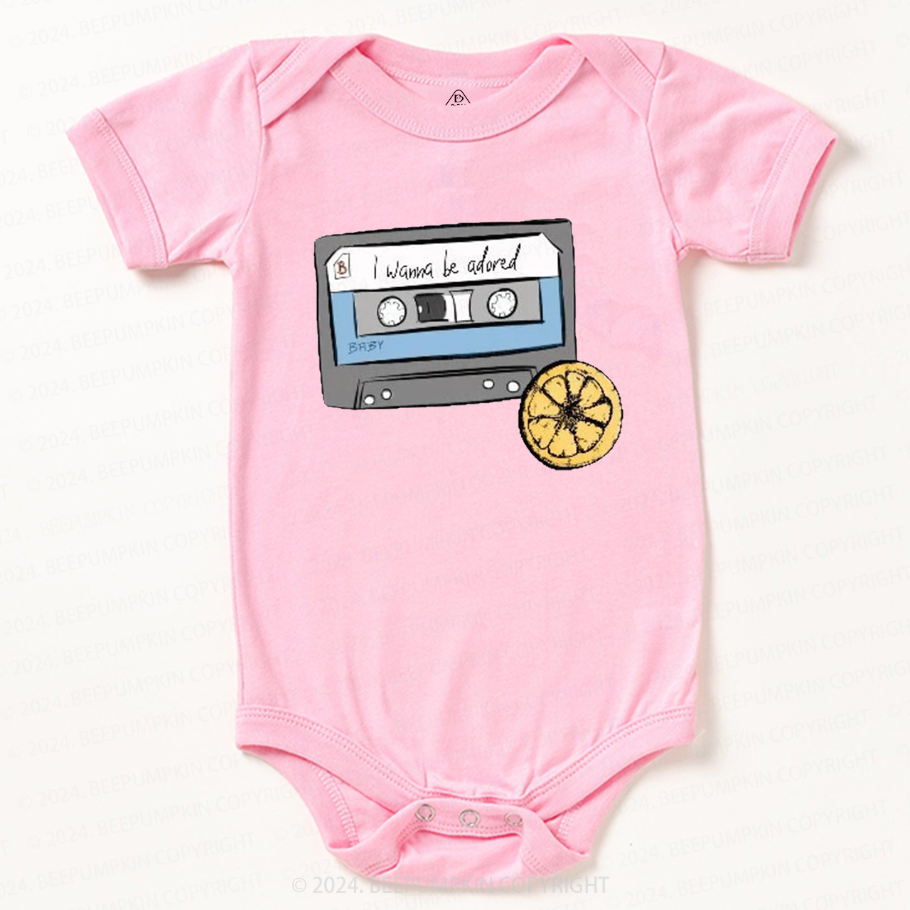  Cassette Tape Rock Music Baby Bodysuit 8