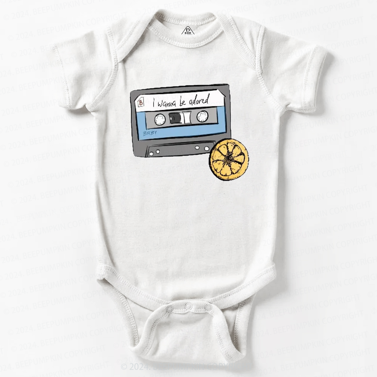  Cassette Tape Rock Music Baby Bodysuit 8