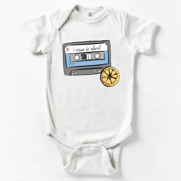 Cassette Tape Rock Music Baby Bodysuit 8