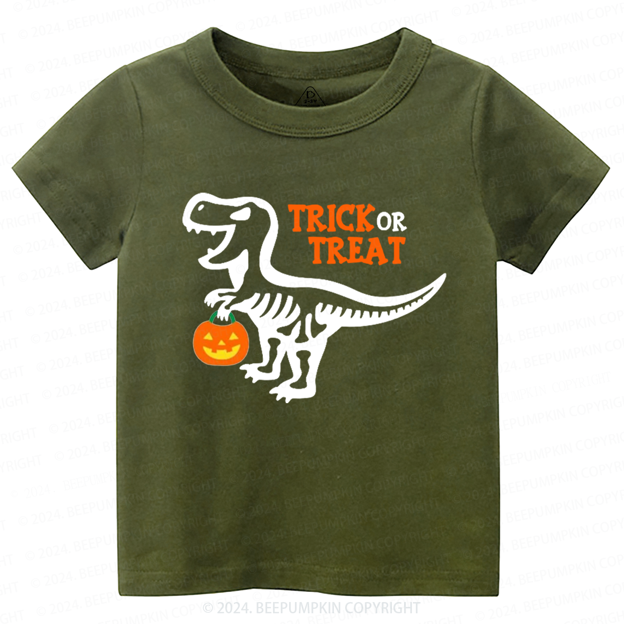 Trick or Treat Dinosaur Halloween Toddler&Kids Tees 