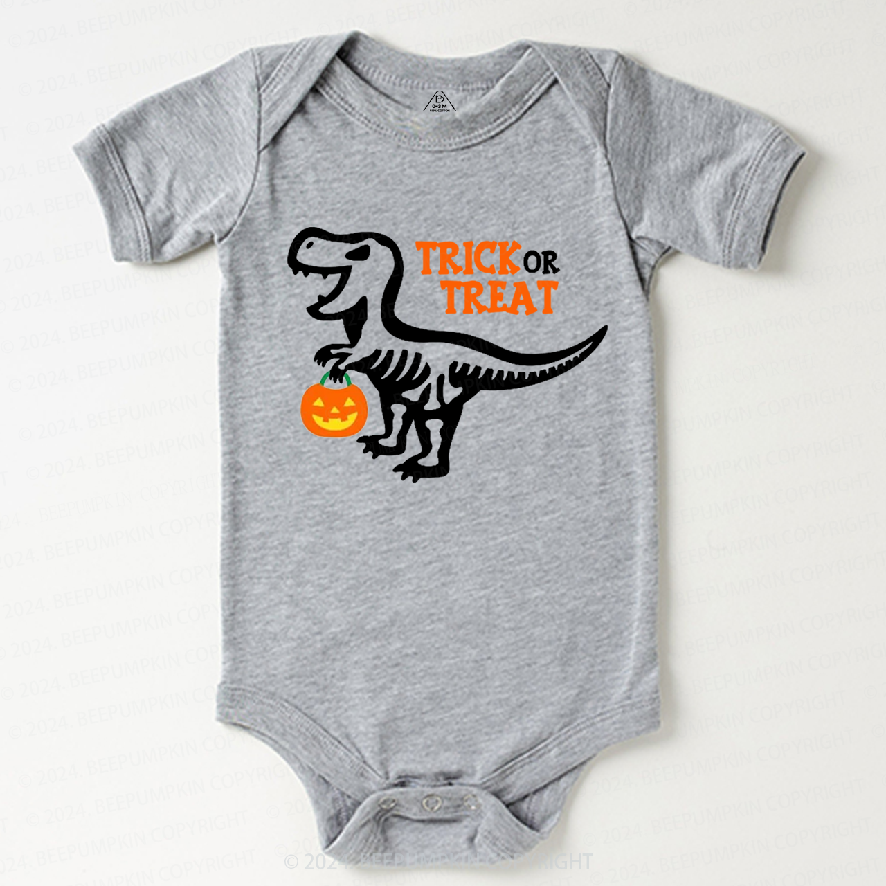 Trick or Treat Dinosaur Halloween Baby Bodysuits 