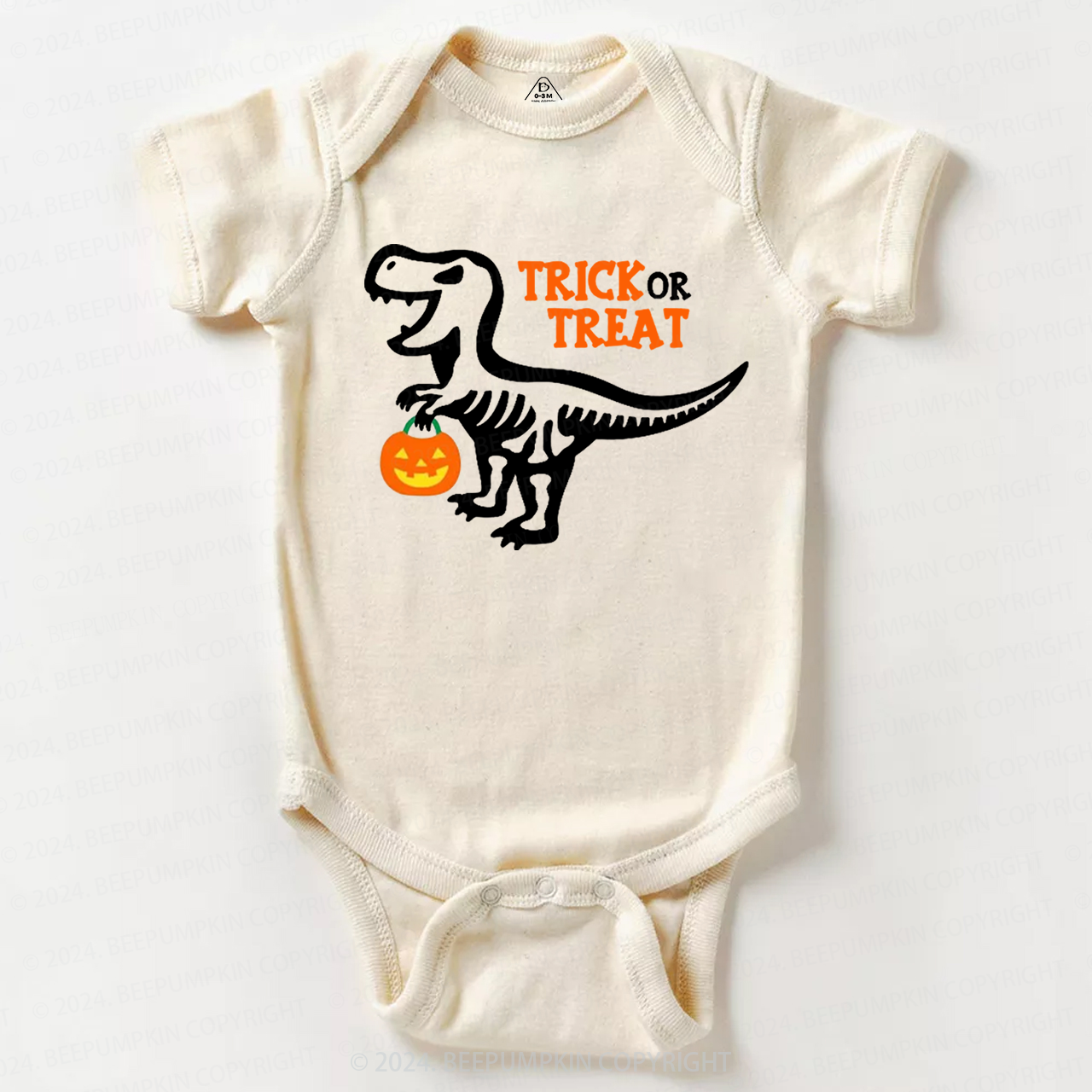 Trick or Treat Dinosaur Halloween Baby Bodysuits 
