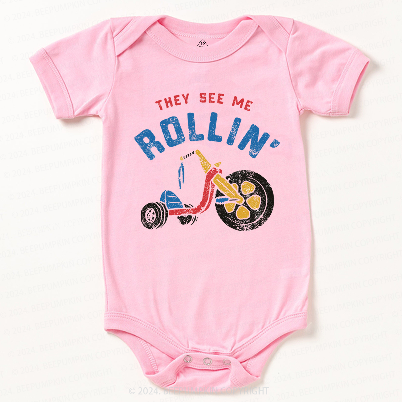 They See Me Rollin' Bike Bodysuit For Baby 7
