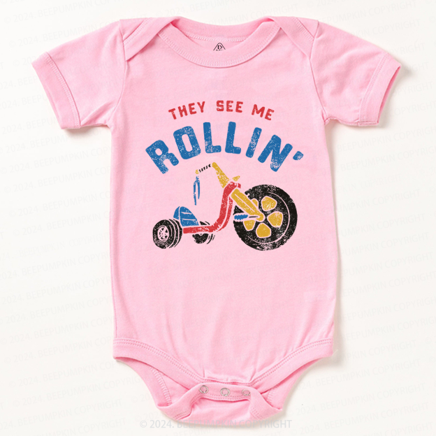They See Me Rollin' Bike Bodysuit For Baby 7